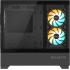 GIGABYTE C201 Panoramic PC Case - Mid Tower, m-ATX, 360mm Radiator Support, 3 Pre-Installed Fans, USB 3.0, Support RGB Fusion, Black